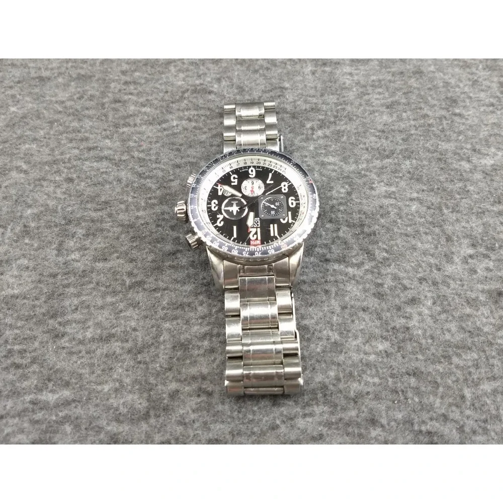 ESQ Watch Movado Pilot ES 021145482 Stainless Swiss Quartz Luminous New Battery